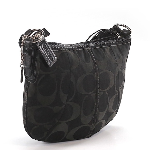 Authentic Black Coach Hobo Shoulder Bag - Picture 2 of 6